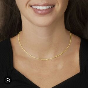 14k Solid 16 Inch Gold Rope Necklace New